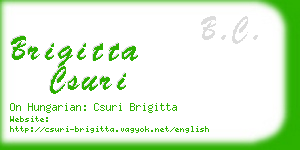 brigitta csuri business card